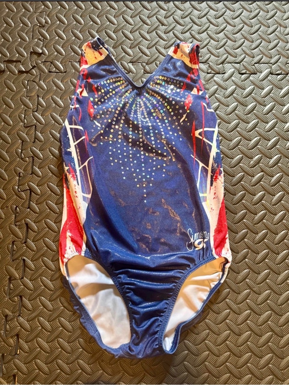 GK Elite Patriotic Simone Biles Leotard AS